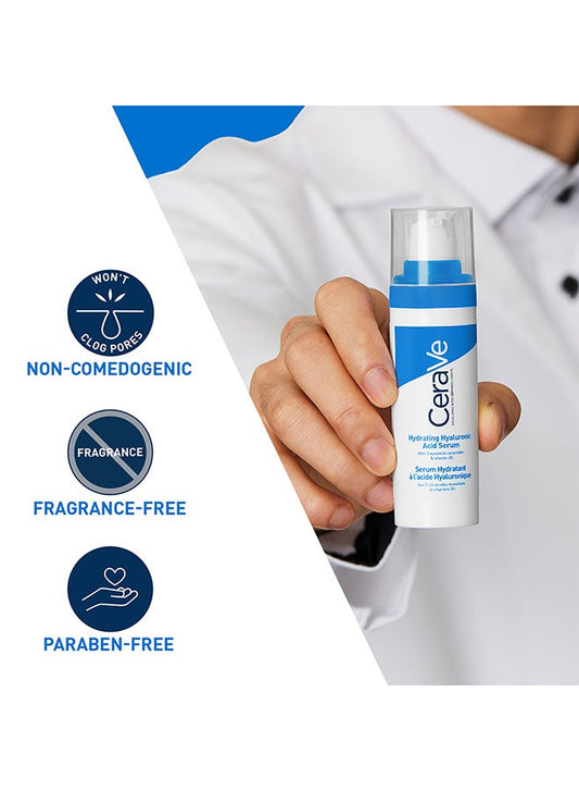 Hydrating Hyaluronic Acid Serum For Dry Skin White 30ml