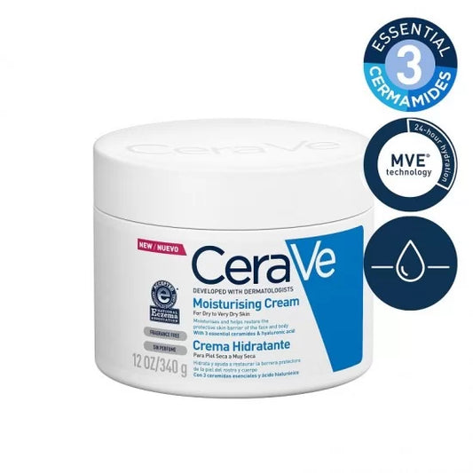 Moisturizing Cream For Dry Skin With Hyaluronic Acid - 340grams